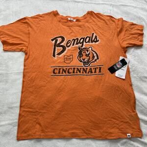'47 Cincinnati Bengals T Shirt Top Womens Size Large Orange LIghtweight Cotton